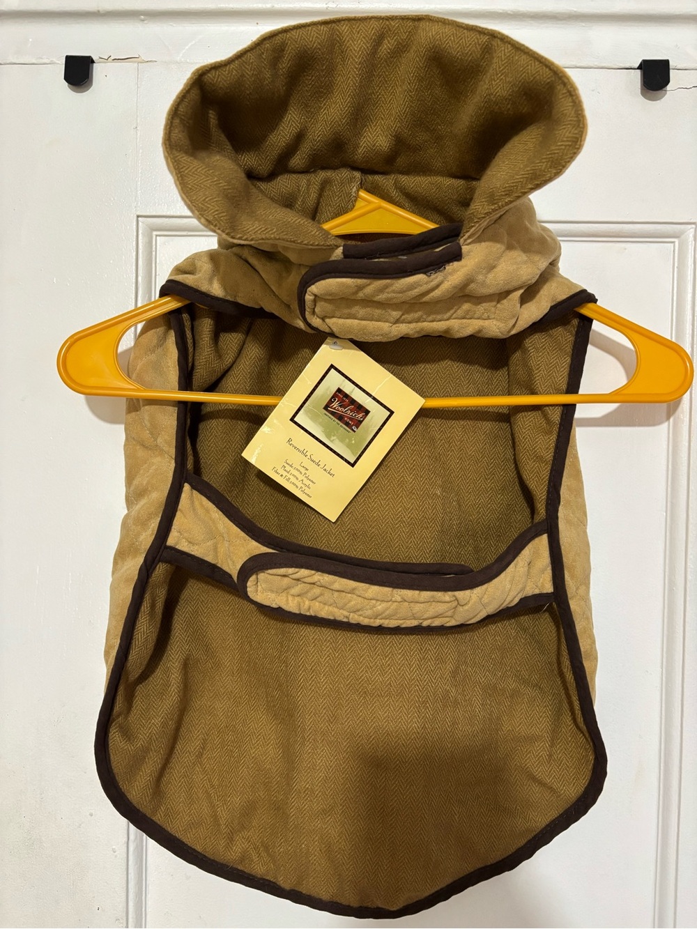 Woolrich Reversible Suede Jacket — Camel and Brown For Your Dog.